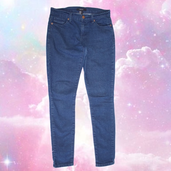 navy forever 21 skinny jeans size 26 - Picture 3 of 3